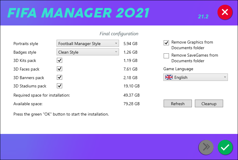 FIFA Manager 2021 Component 1 - Main Pack [ModDB download] file - ModDB