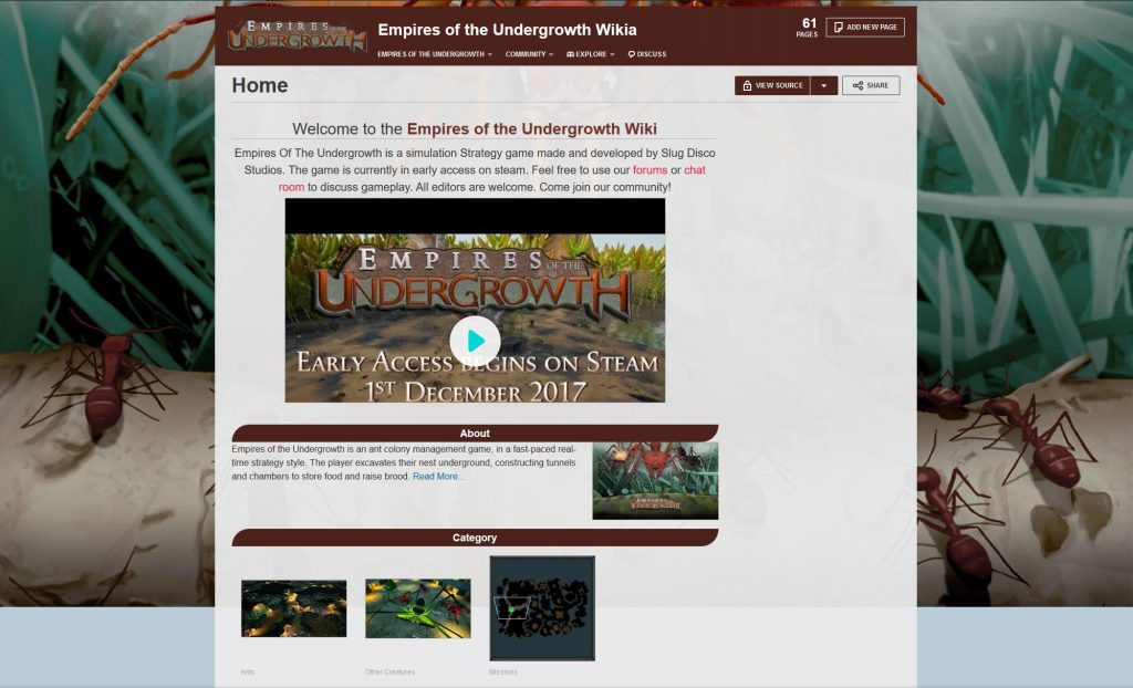 empire of the undergrowth: rise of the colony