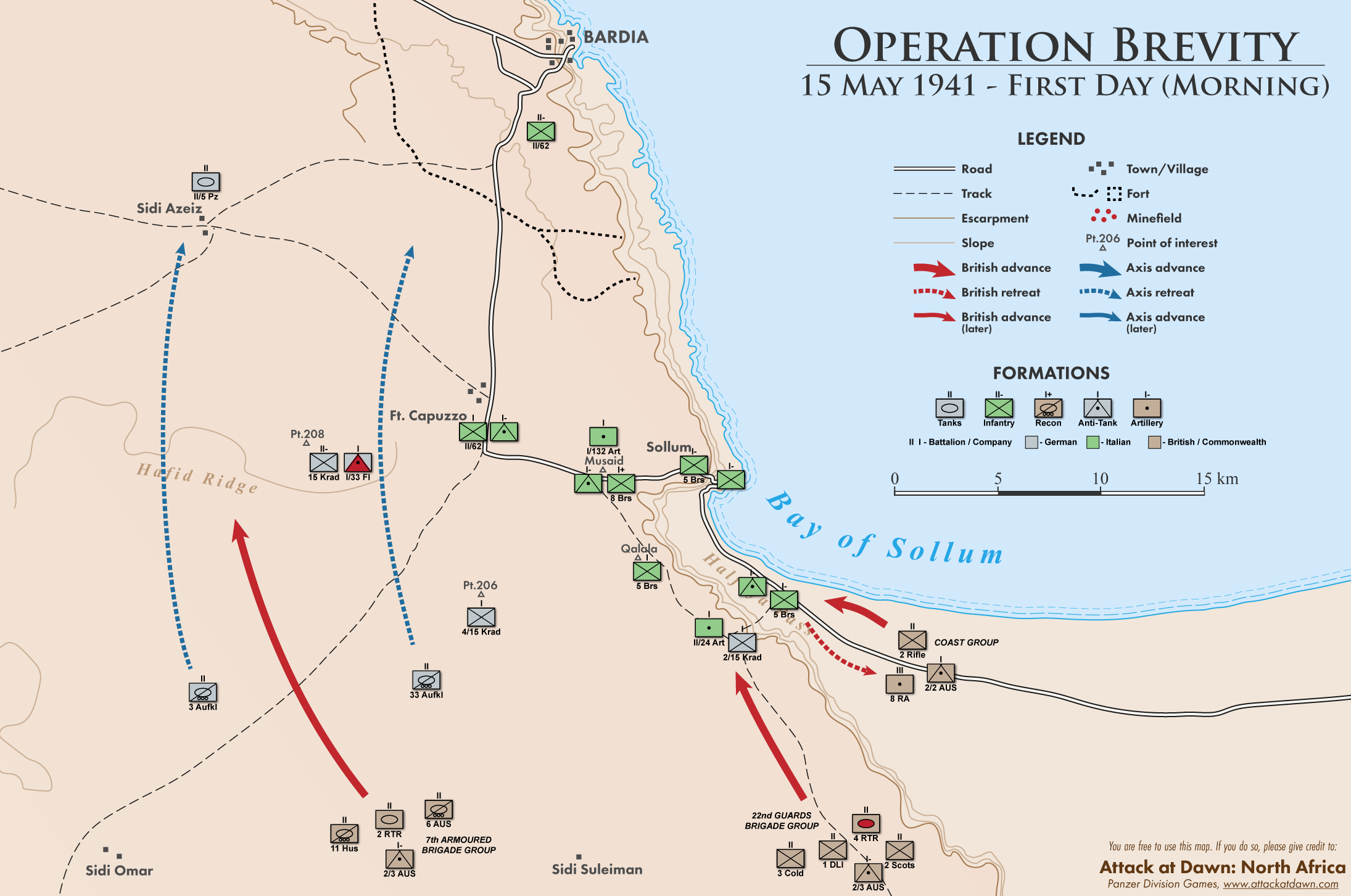 Maps of the Operation Brevity feature - ModDB