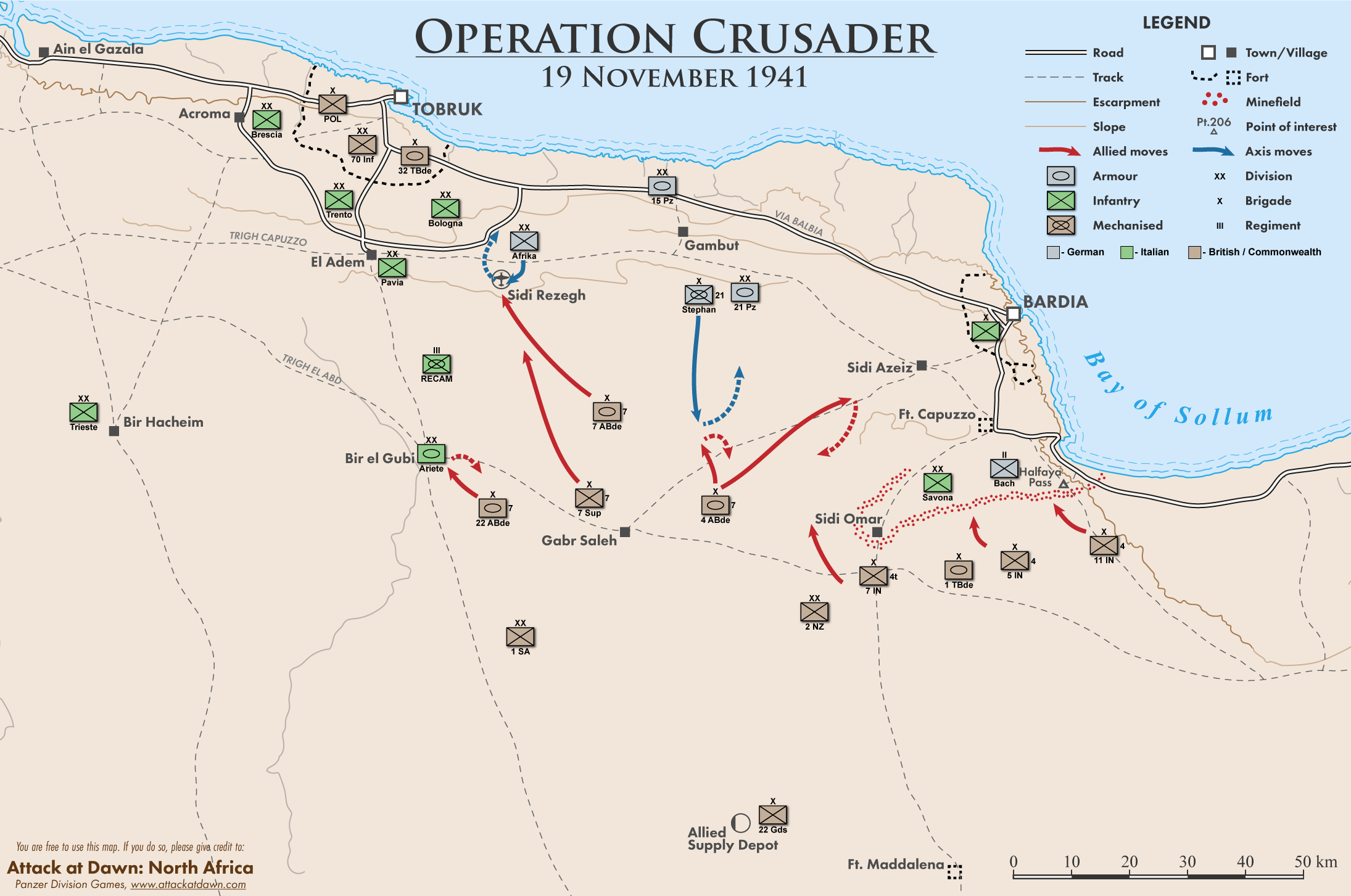 Crusader Historical Map