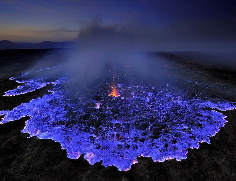 Ethiopia's blue volcano burns deadly sulphuric gas | New Scientist