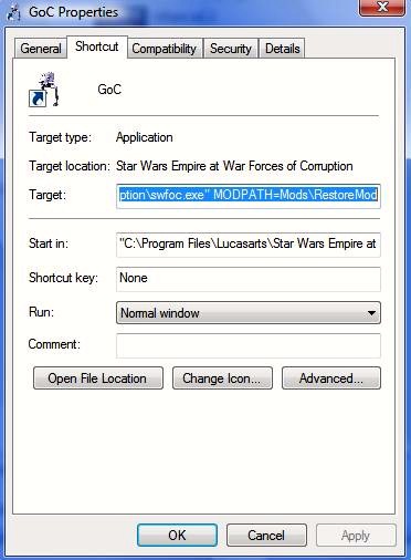 star wars empire at war keyboard shortcuts