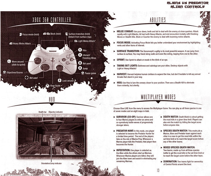 PS3 Video Game Aliens vs Predator Rebellion with Manual WORKS