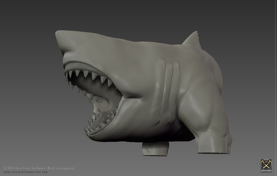 First Picture of the Week is a high-res modeling render of our beloved Carcharodon Polemos (Shark Creature) from when Bokaja modeled the latest iteration of this genetic experiment!