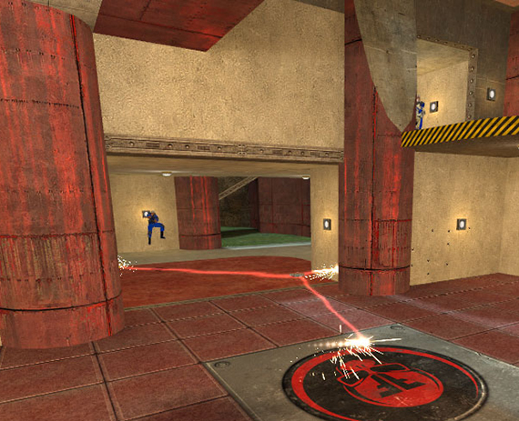 The soldier's laser grenade on ff_destroy