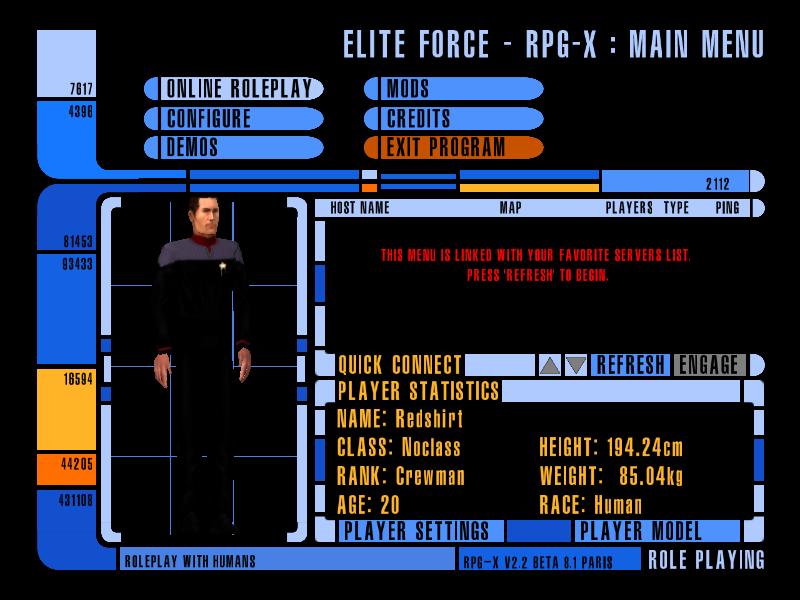 RPG-X running without Star Trek - Voyager: Elite Force