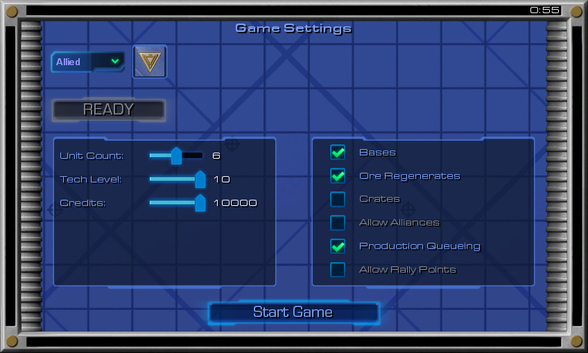 Multiplayer Options dialog