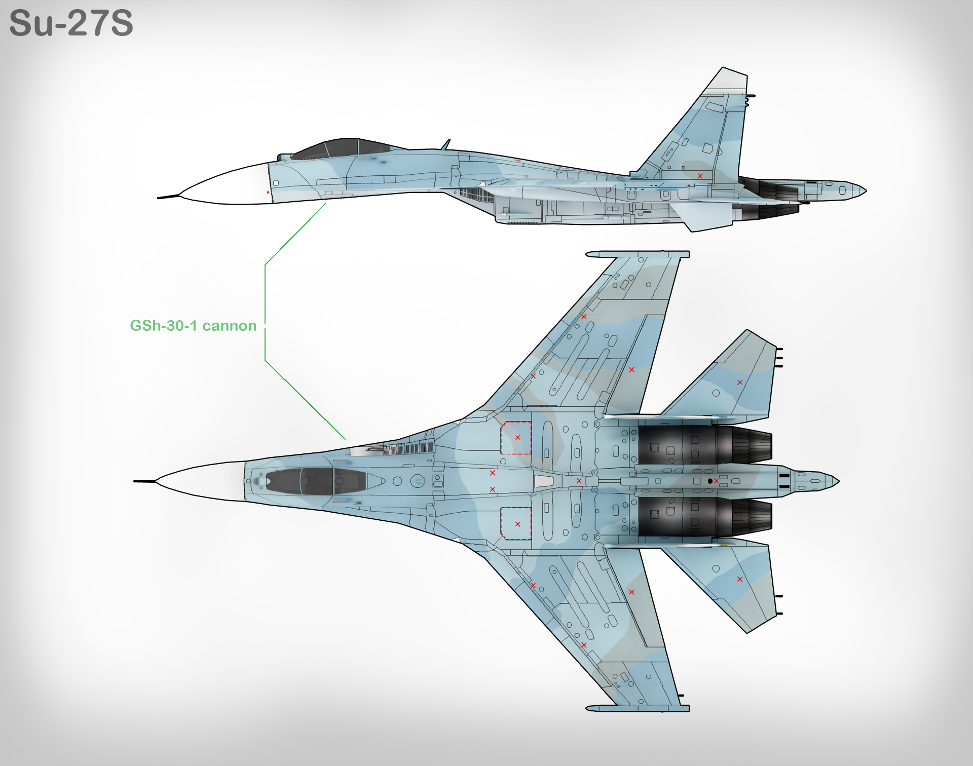 Other unit that was selected for his mission was the su-27s