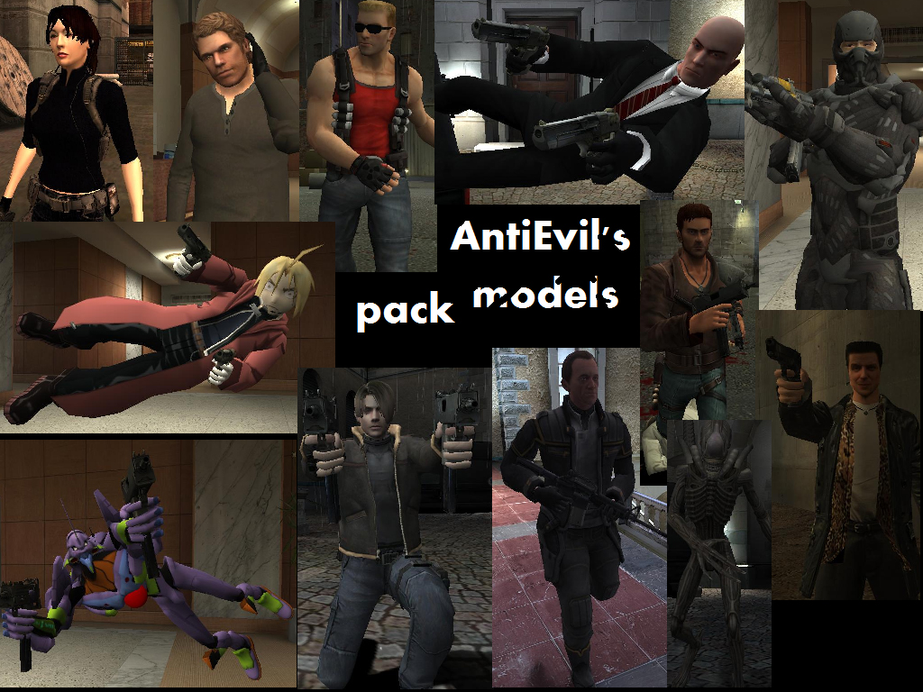 AntiEvil's player models pack addon - Mod DB