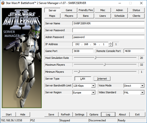 Star Wars Battlefront 2 Server Manager PS2 v1.07 file - ModDB
