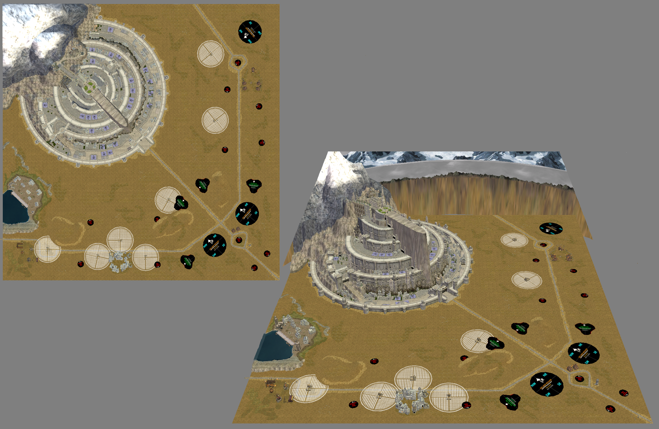 Minas Tirith map in work (prewiew of the wall model). image - An