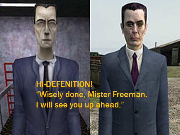 Hi-Def Gman HL1 Wisely done Mister Freeman file - Half-Life 2: Episode  One - ModDB