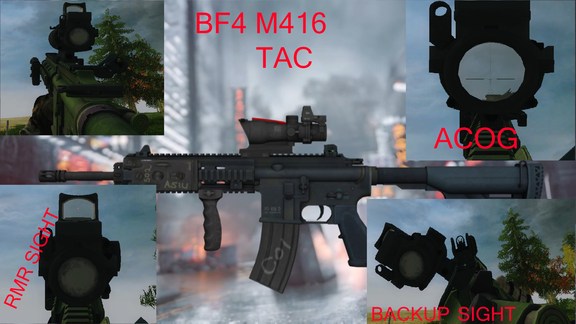 BF4 M416 TAC addon - Battlefield 2.