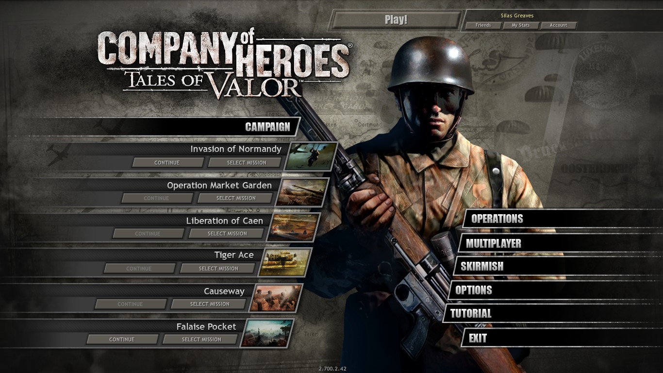 cara membuka misi company of heroes tales of valor