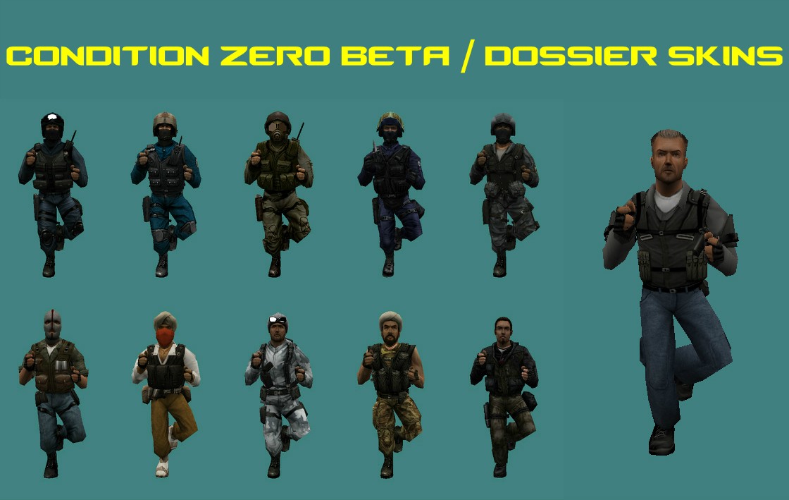Condition Zero Beta/Dossier Skins [Counter-Strike: Condition Zero] [Mods]