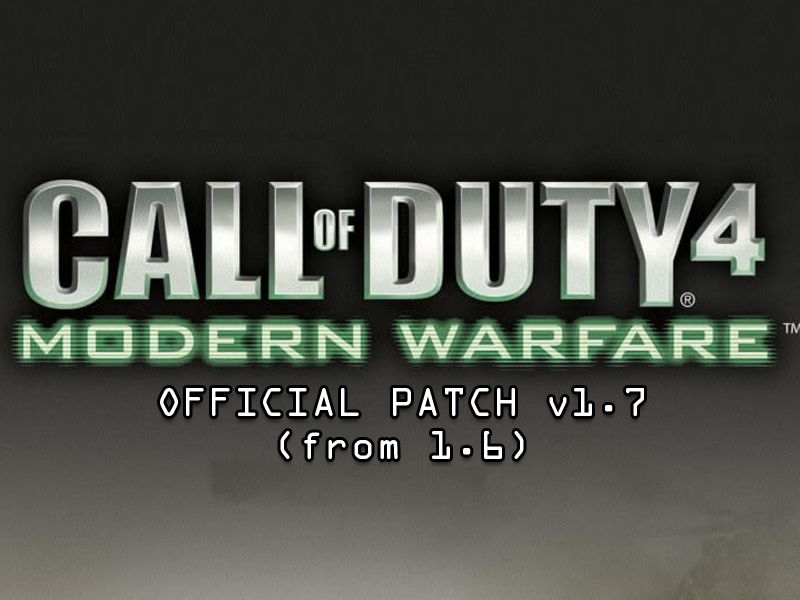 cod 4 modern warfare patch