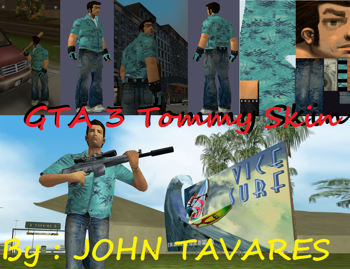 GTA 3 GTA 2 Claude Speed Player Skin Mod 