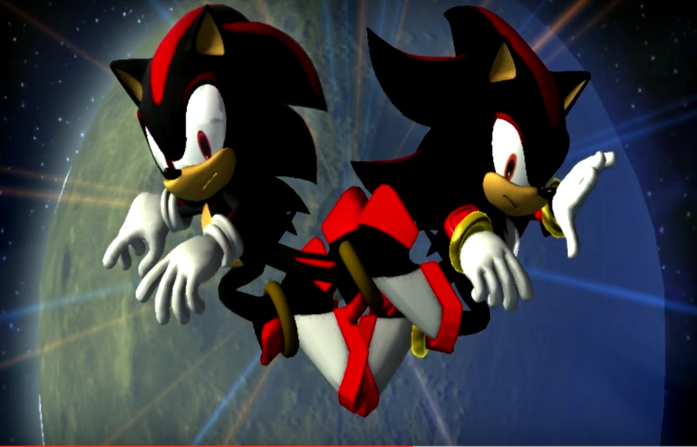 Classic And Modern Shadow The Hedgehog