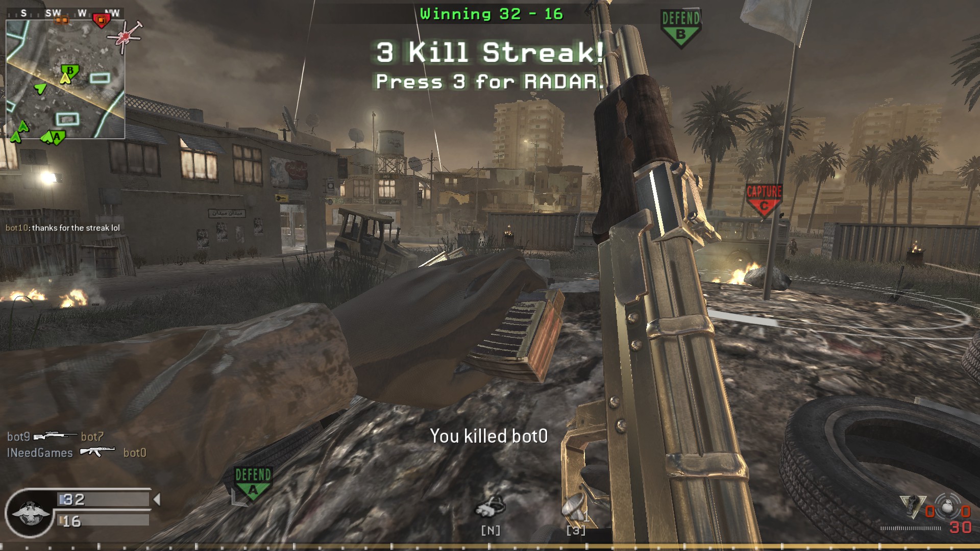 call of duty 1 bots mod