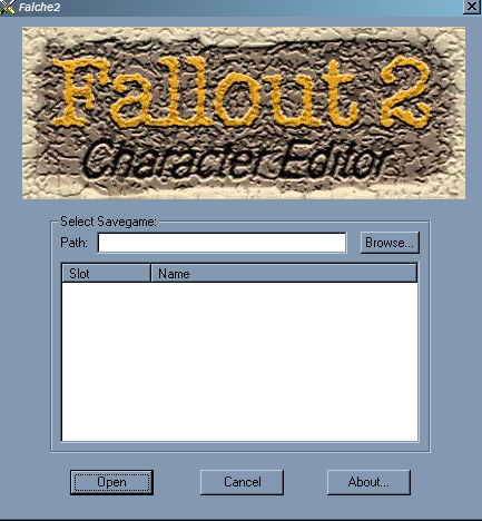 Character Creation in Fallout 2, Made for research on GUI/I…