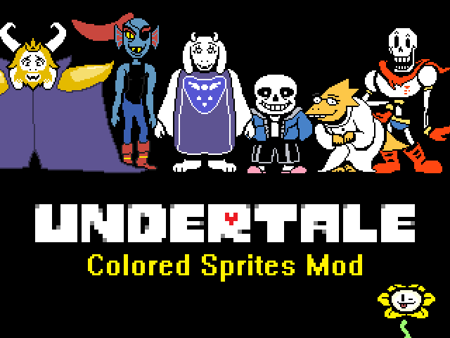 undertale colored sprites