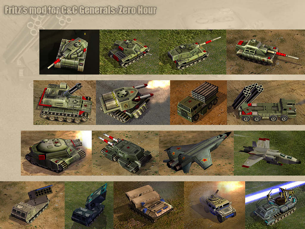 command and conquer generals zero hour units