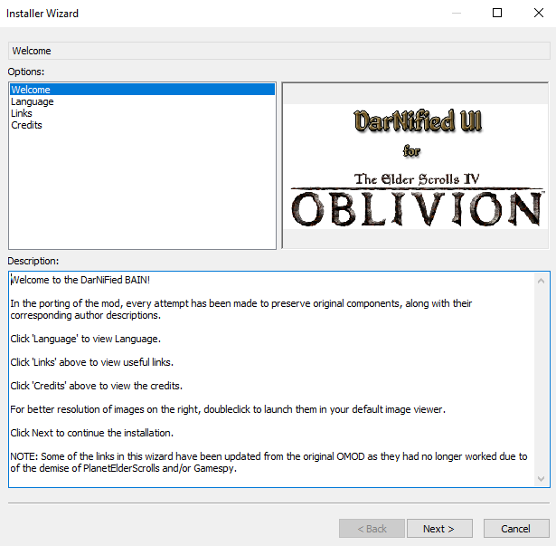 Darnified Ui Bain 18 Addon Elder Scrolls Iv Oblivion Mod Db