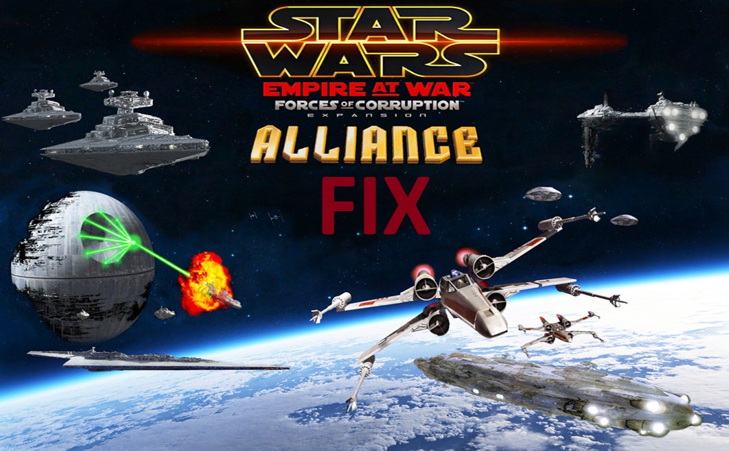 star wars empire at war crash fix