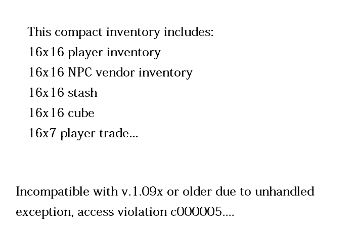 diablo 2 access violation