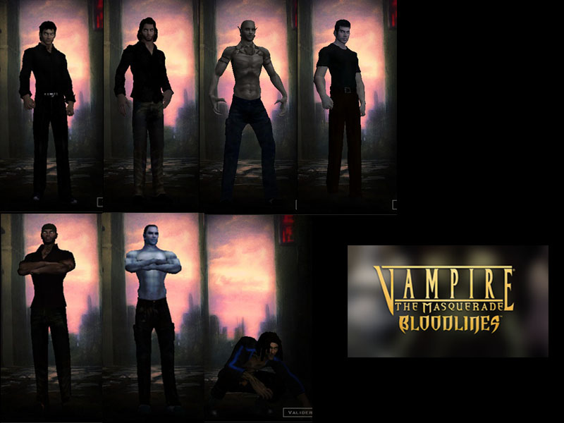 Vampires (male)  Vampire the masquerade bloodlines, Vampire