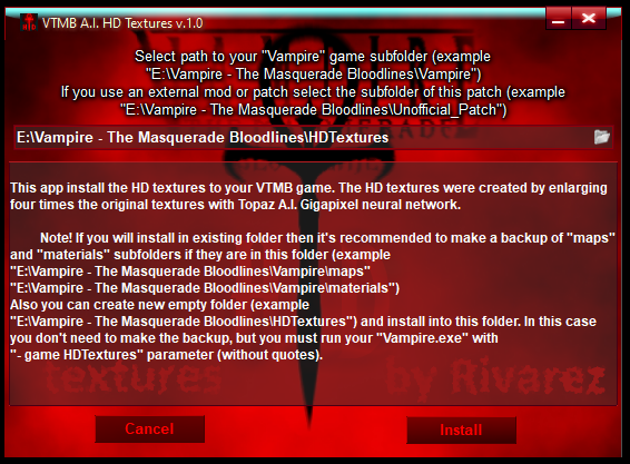 TFN Retexture HD 1.2 addon - Vampire: The Masquerade – Bloodlines - ModDB