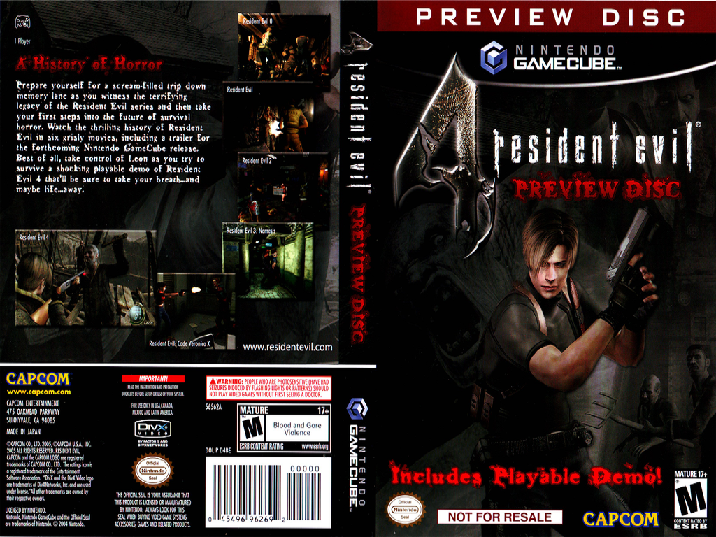Resident Evil 4 (Nintendo GameCube, 2005) Players Choice.