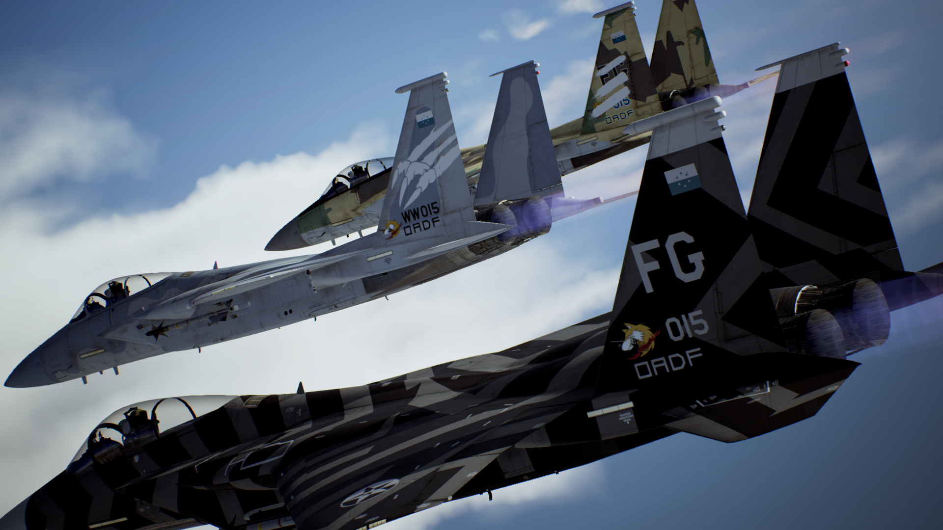 AC7 Aircraft Mods! F-15 S/MTD test flight in Ace Combat 7 