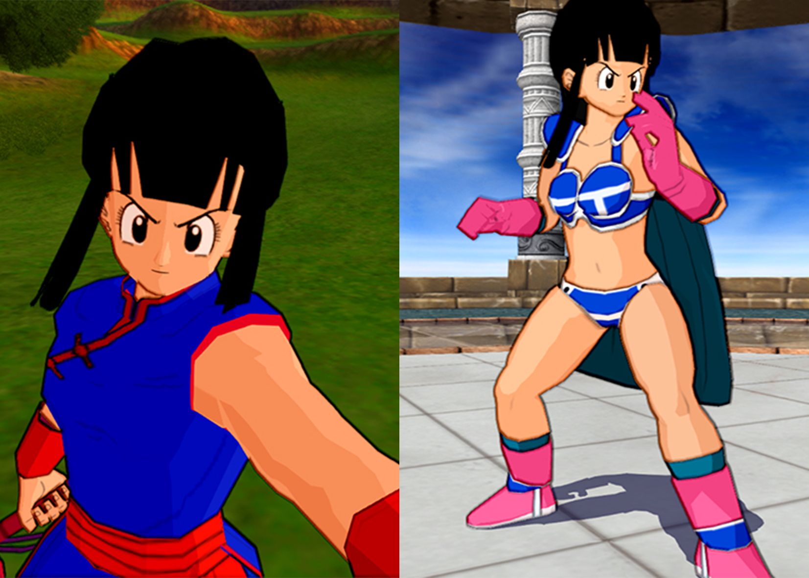 PSP - Dragon Ball Evolution - Chi-Chi (Fighter) - The Models Resource