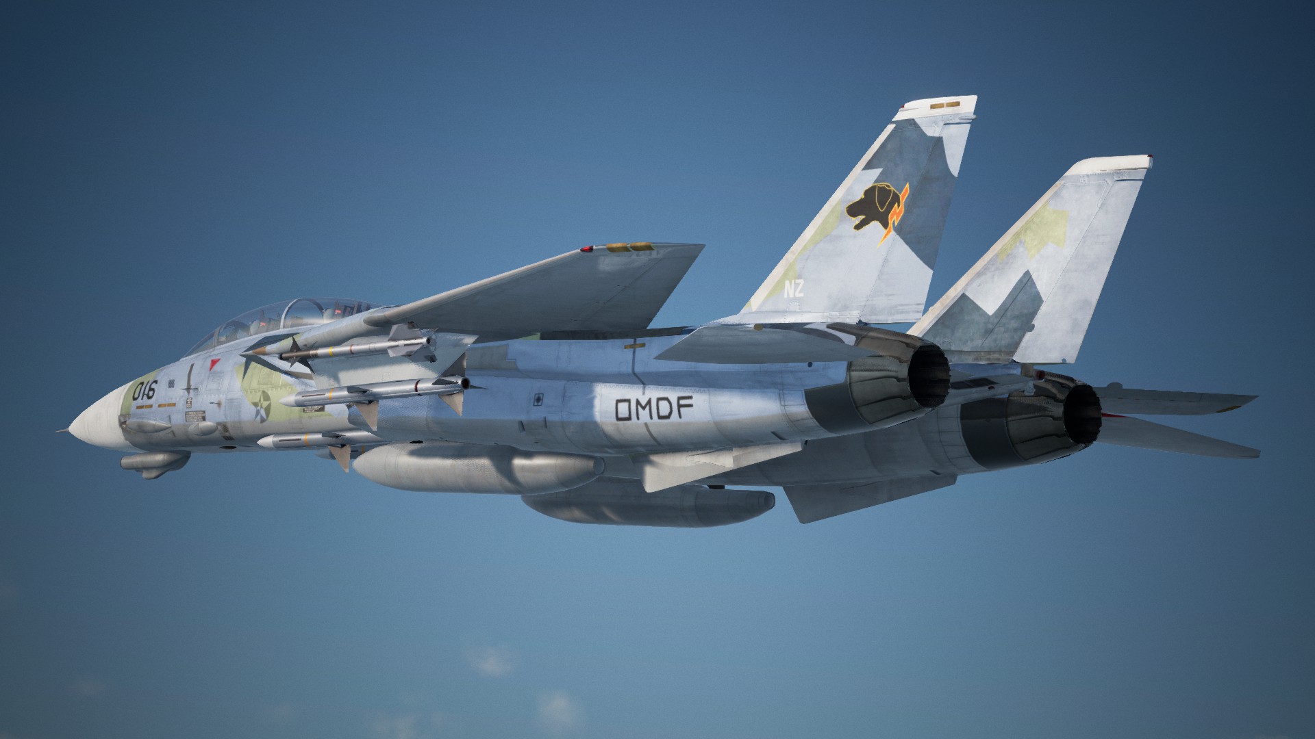 F 14B And F 14D Wardog And Razgriz Addon Ace Combat 7 Skies
