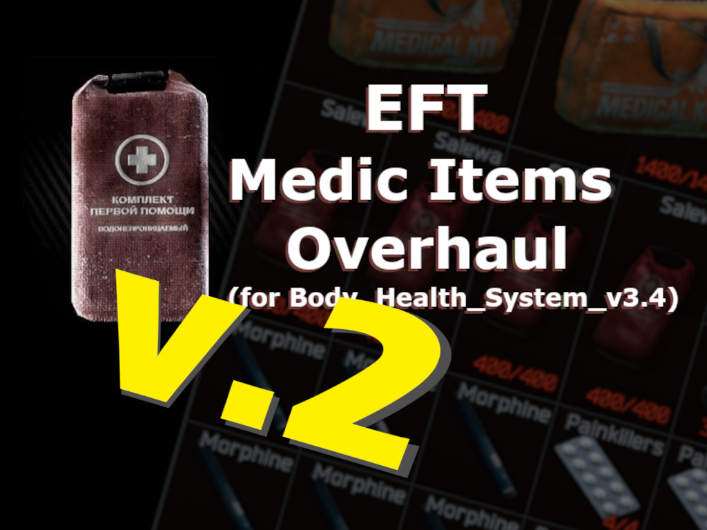 Eft Full Medic Item Overhaul V2 4 Sound Update Addon S T A L K E R Anomaly Mod For S T A L K E R Call Of Pripyat Mod Db