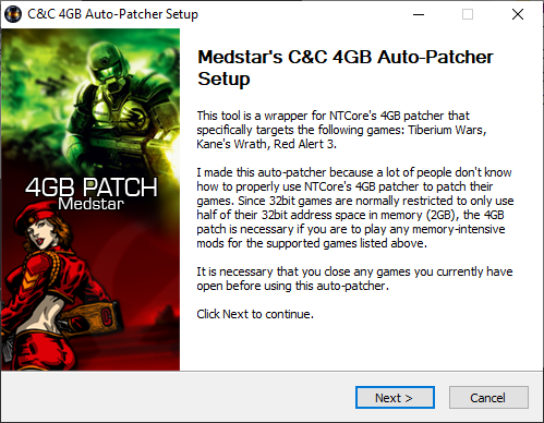C&C 4GB Auto-Patcher v1.00 file - C&C: Alert 3 - Mod DB