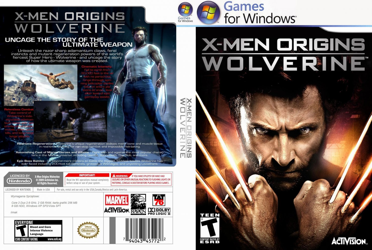 x men origins wolverine game ps4