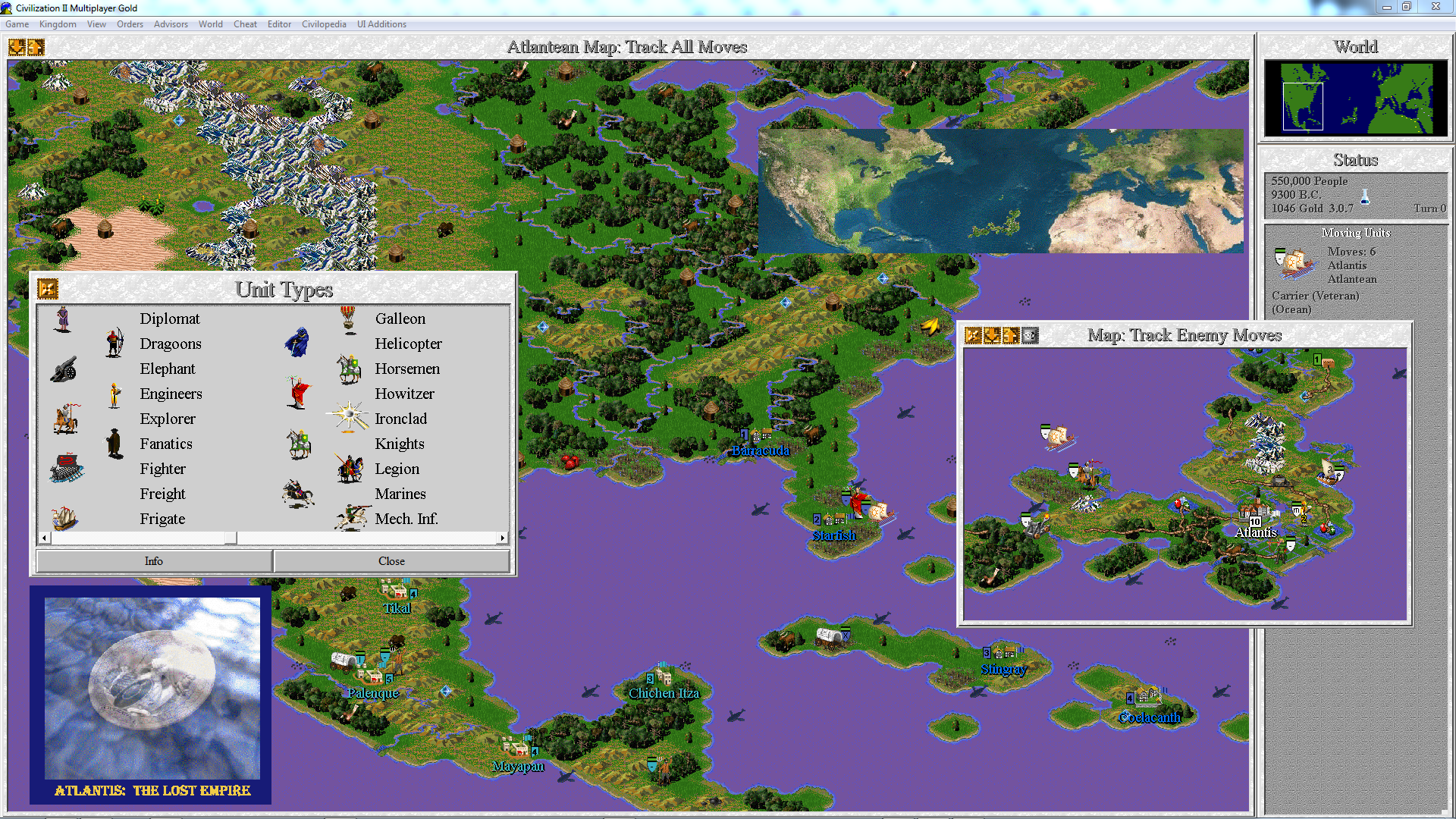 Atlantis - The Lost Empire Scenario v1.1 (MGE) file - Civilization II -  ModDB