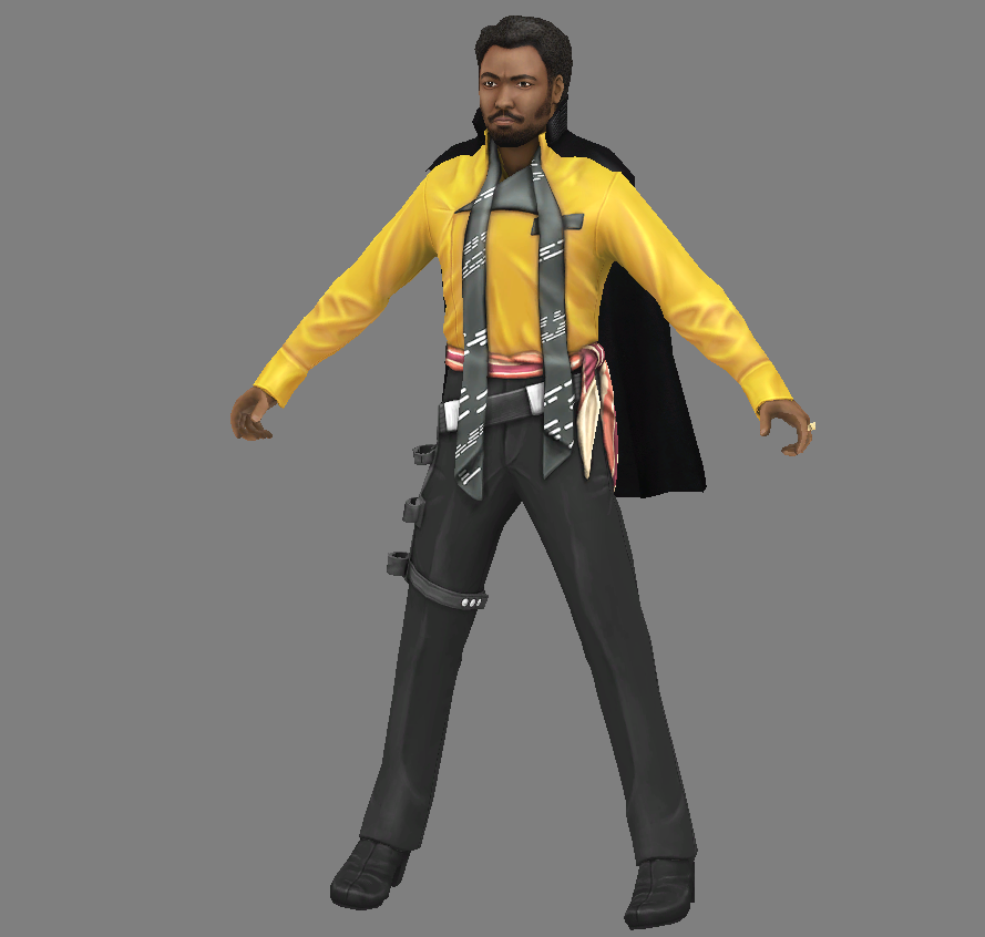 Lando Calrissian - Young (for modders) file - Star Wars