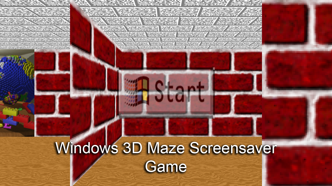 maze screensaver game