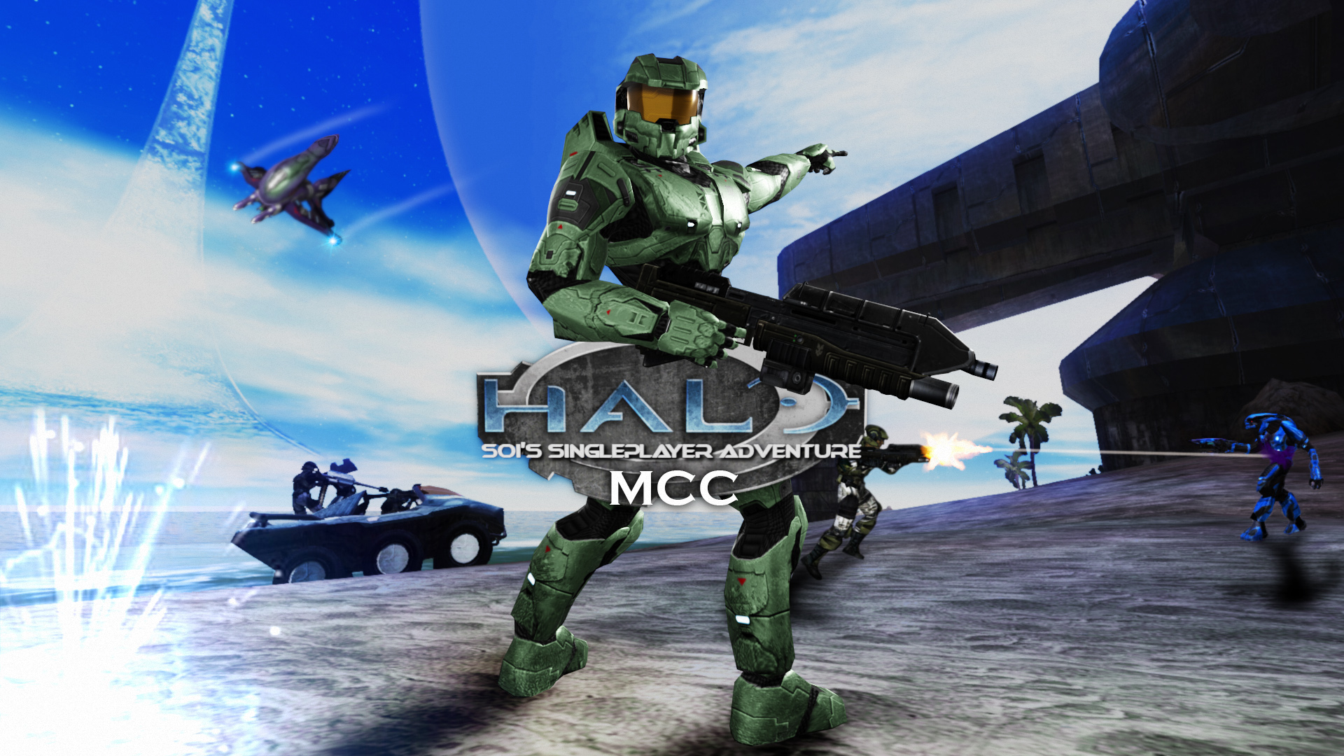 Can't wait for the Halo: MCC PC beta? Try this Arma 3 mod instead