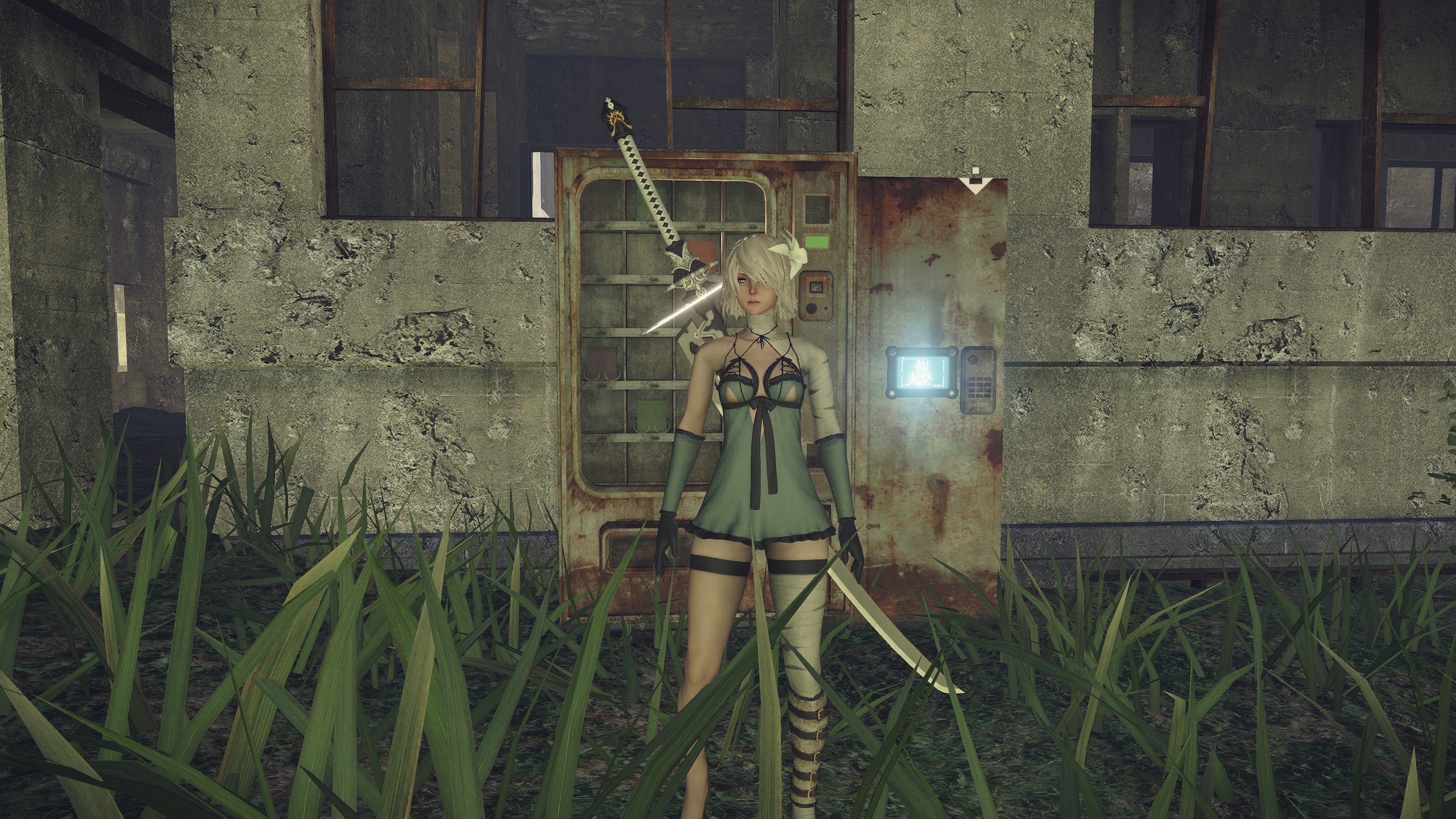 Revealing Outfit for A2(Long hair Version) file - Kaine A2 mod for NieR:  Automata - Mod DB
