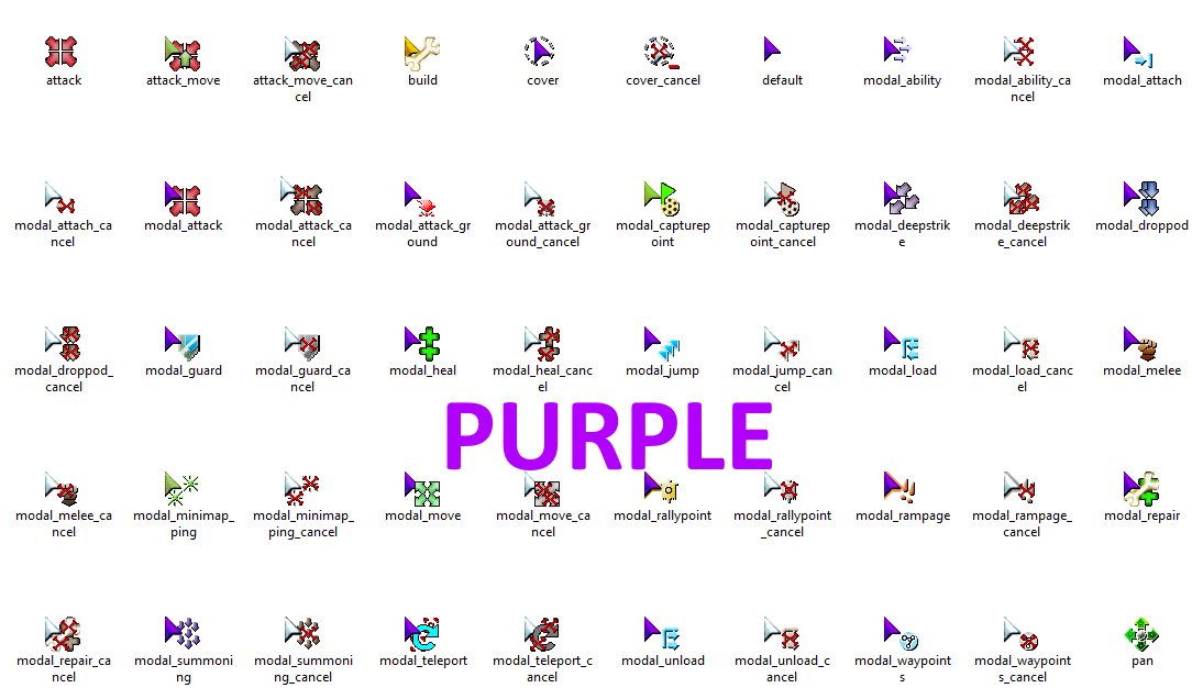 PURPLE Mouse Cursor file - ModDB