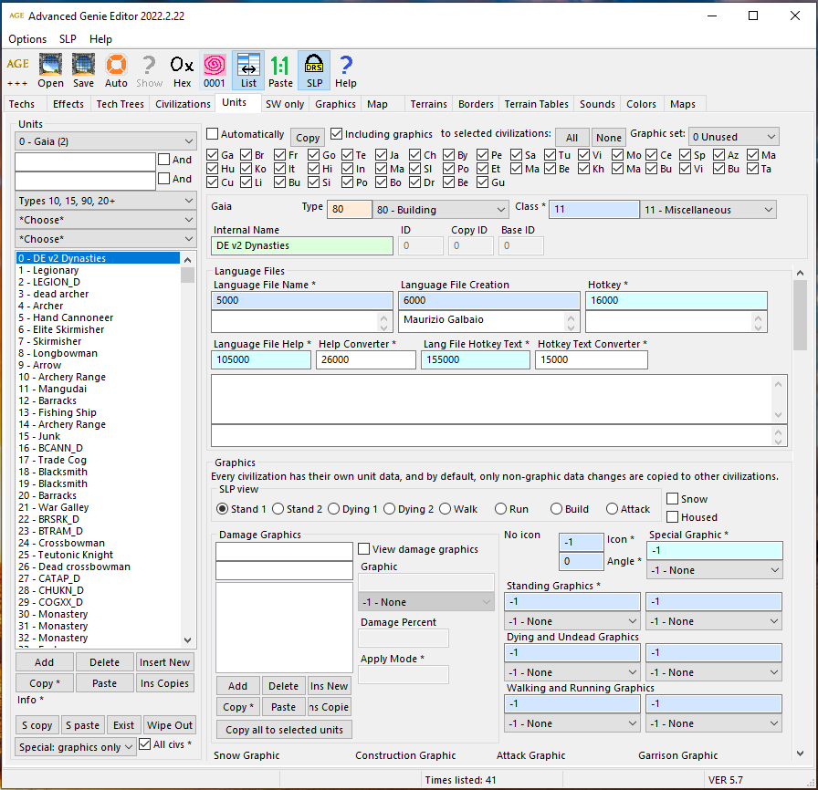 Tools used for modding file - Forgotten Updates (DE mod v2) for Age of ...