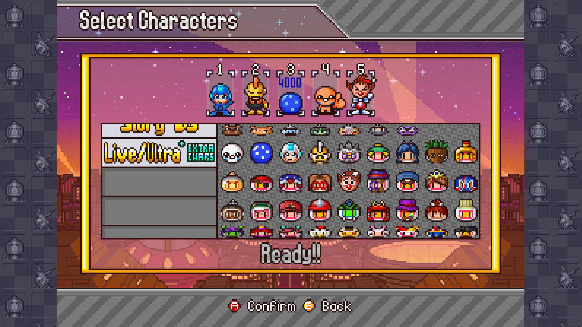 SB5 Style Super Bomberman 4 Cast Mod [Power Bomberman] [Mods]