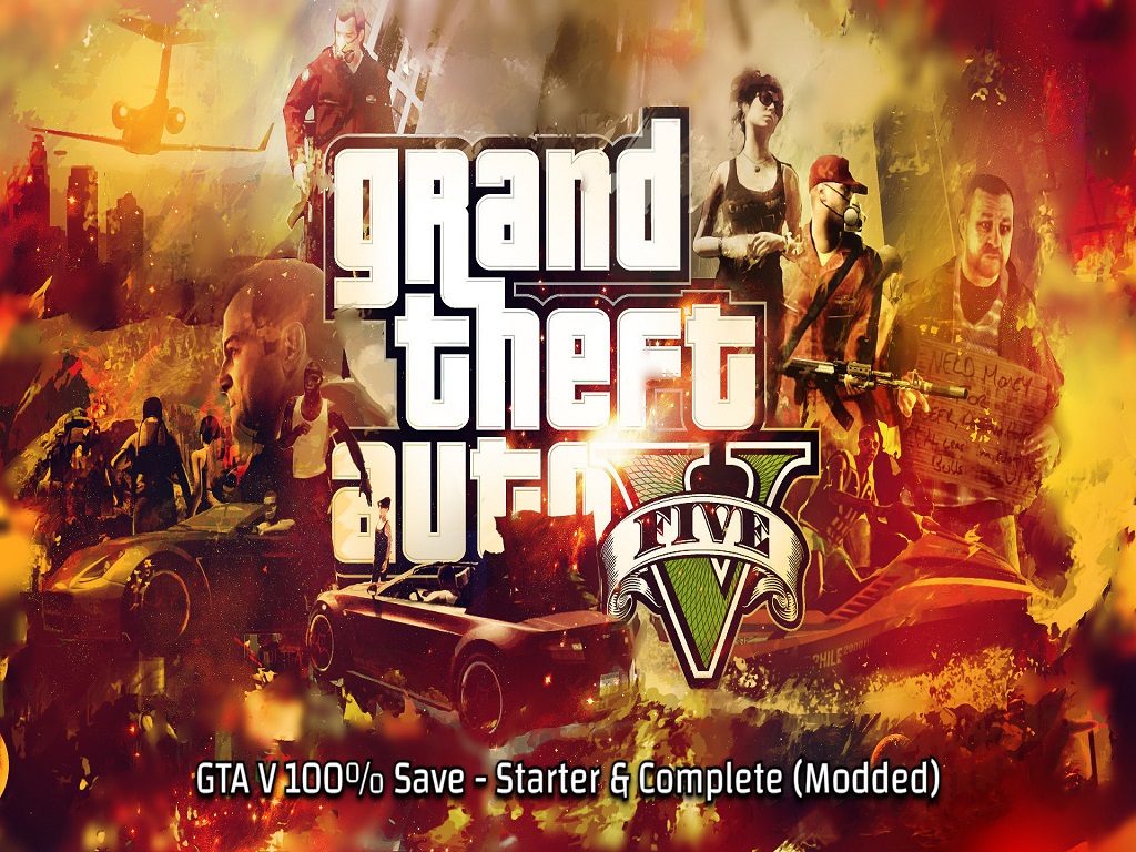 GTA 5 GTA V Save Game 100% PS3 Mod 