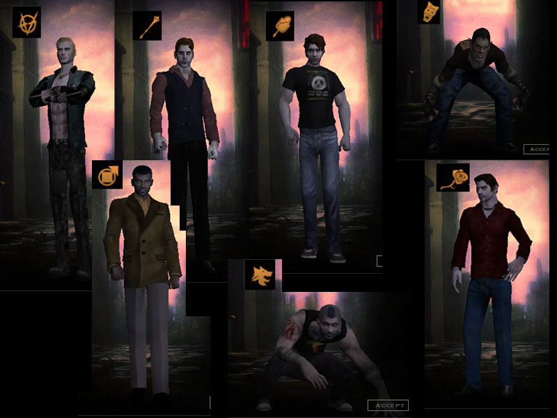 Vampires male pack Pc. by Marius217 addon - Vampire: The