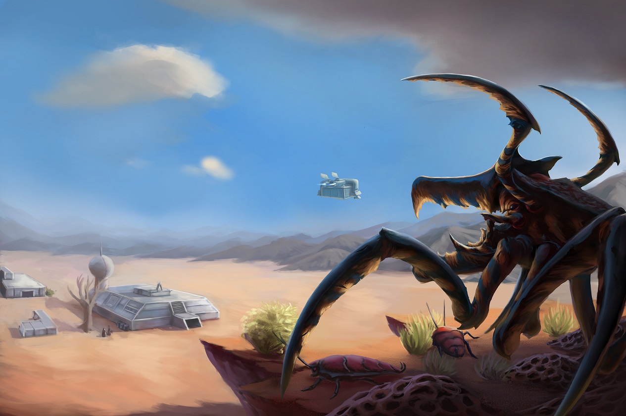 Arachnids, Bug, Burrower, Starship, Troopers - Burrower bug