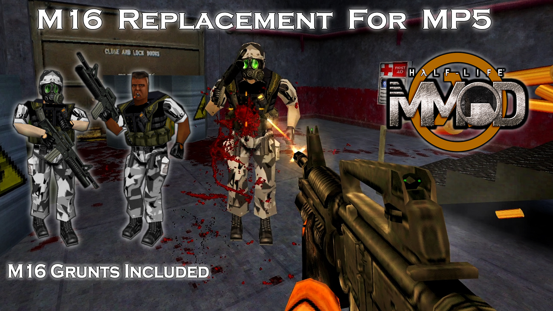 MMOD M16 Replacement For MP5 addon - Half-Life - ModDB